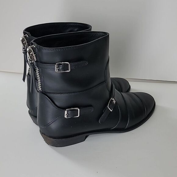 Giuseppe Zanotti Black Multistrap Buckle Boots Size 41 - Picture 1 of 16